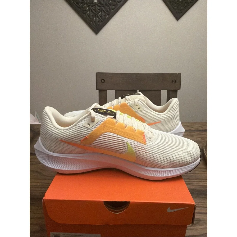 Nike Pegasus 40 'White Coconut Milk Volt' Mens Sz 13